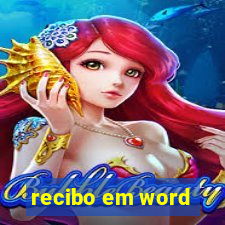 recibo em word